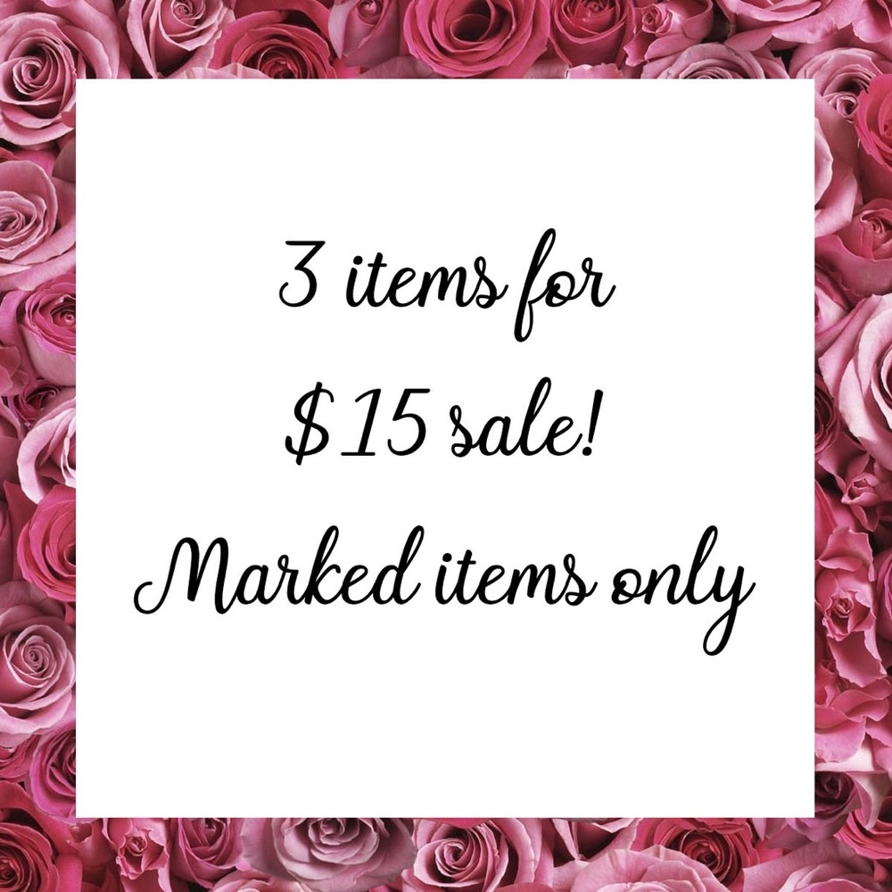✨3 Items for $15 sale!✨